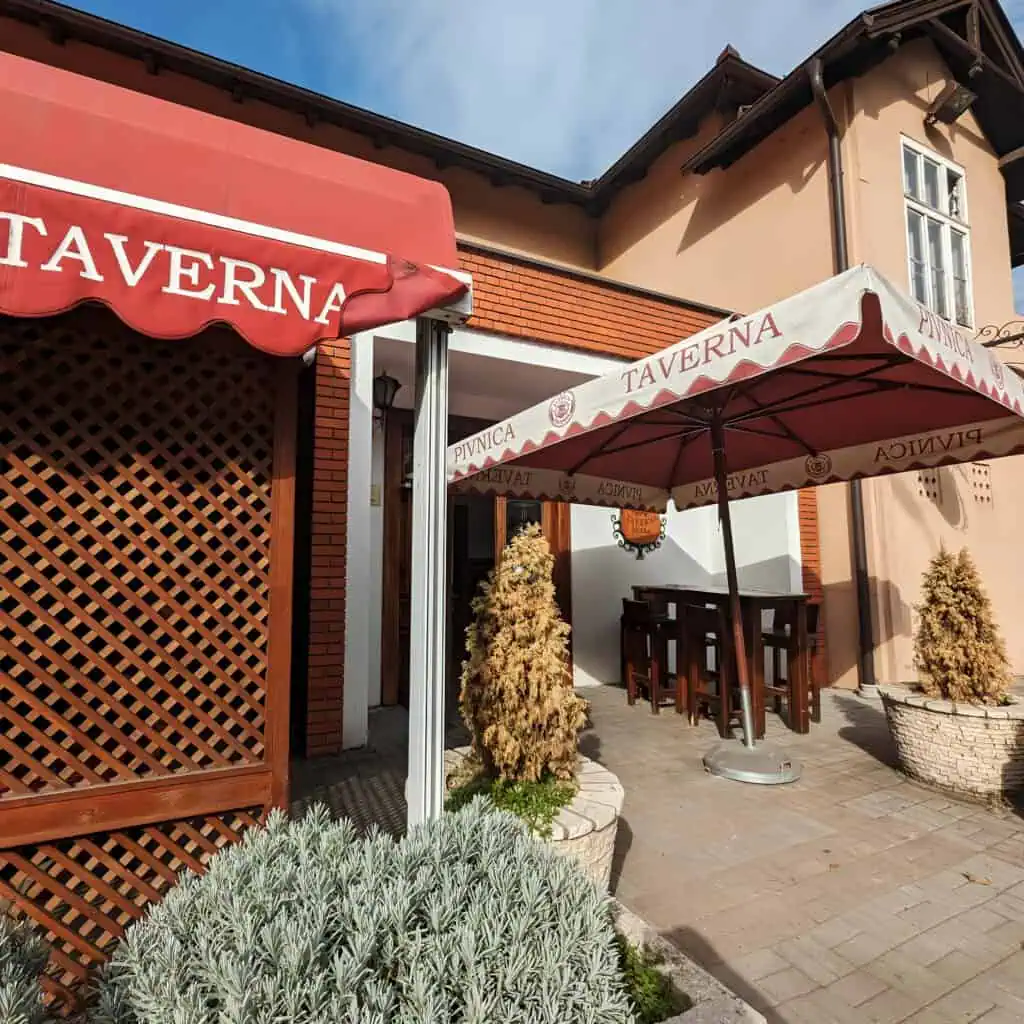 Pivara Tuzla - outside the Brew pub in Tuzla
