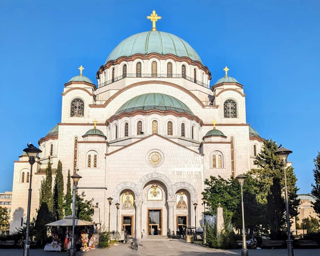 St Sava Cathedral Belgrade Serbia from the outside