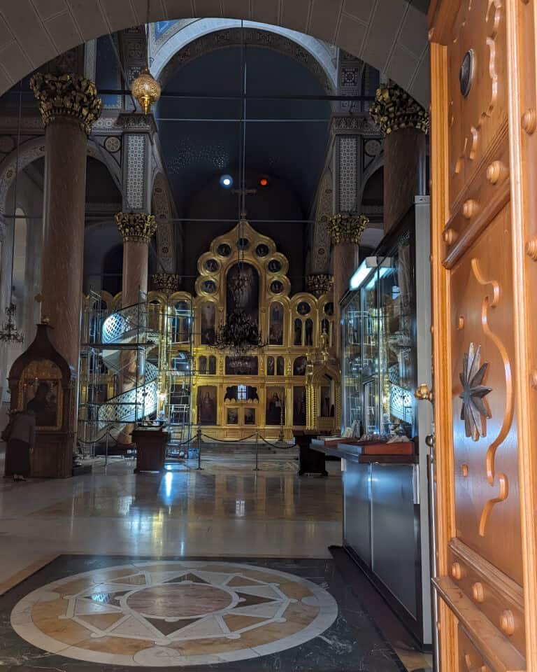 interior of Cathedral Church of the Nativity of the Theotokos