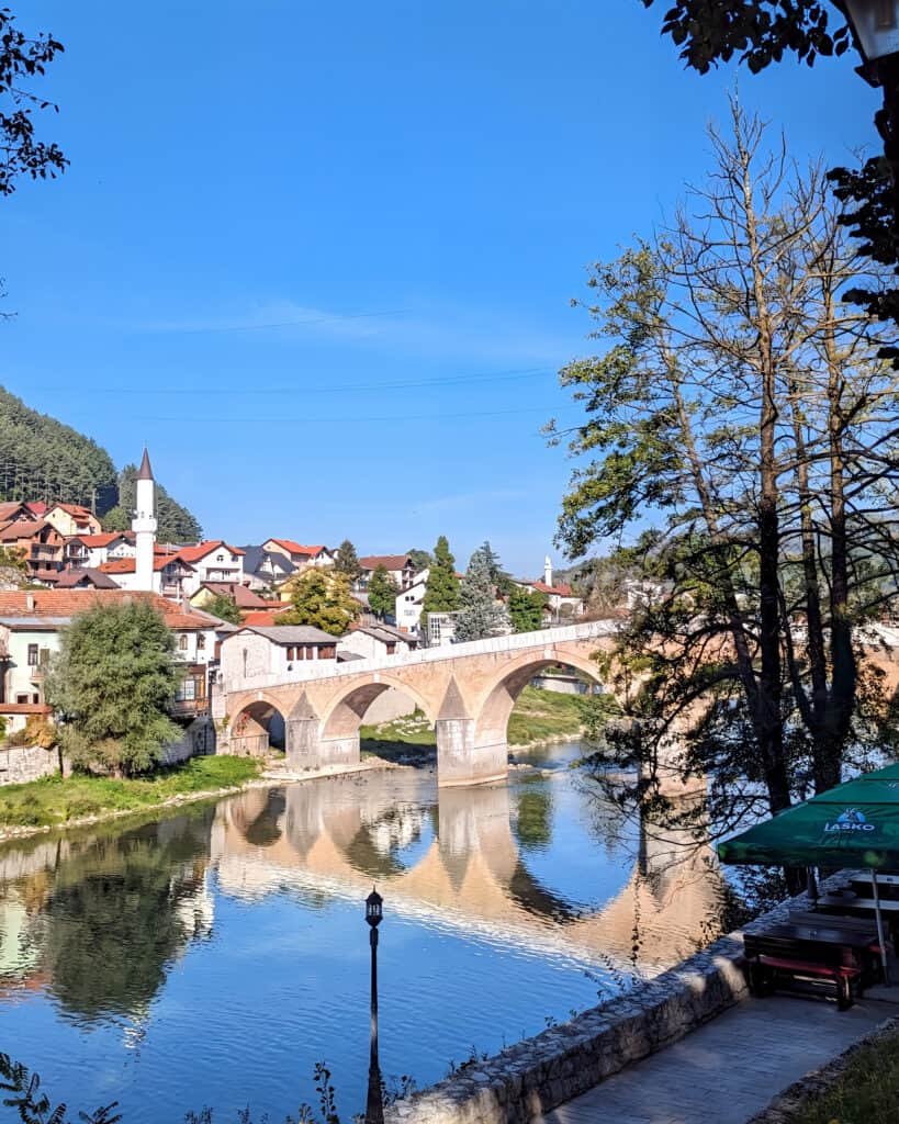 Konjic stone bridge in Bosnia and Herzegovina