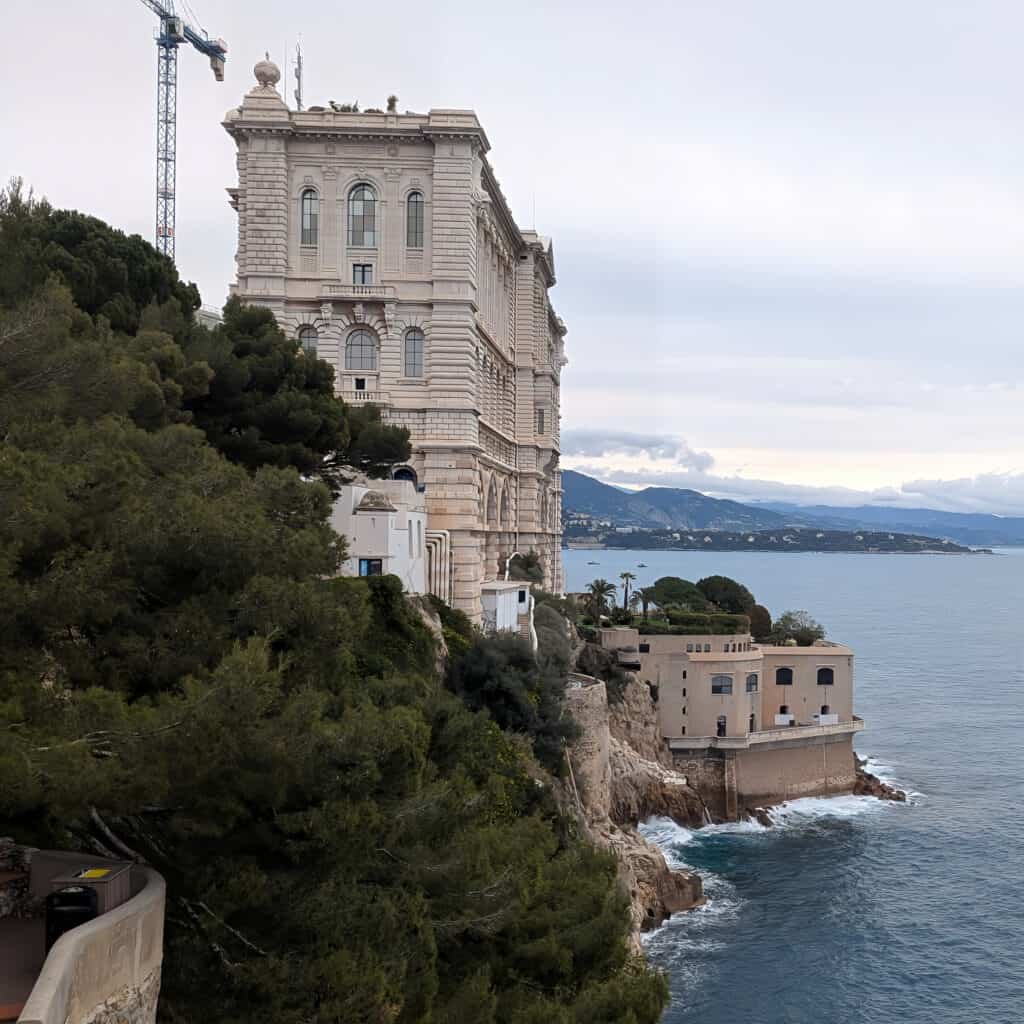 View of Musée Océanographique de Monaco from the Jardins Saint-Martin