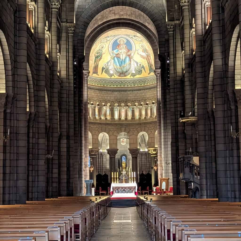 inside the cathedral of Our Lady Monaco in Monaca-Ville