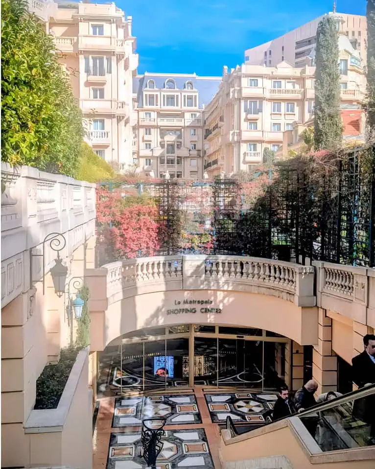 monaco shopping centre entrance