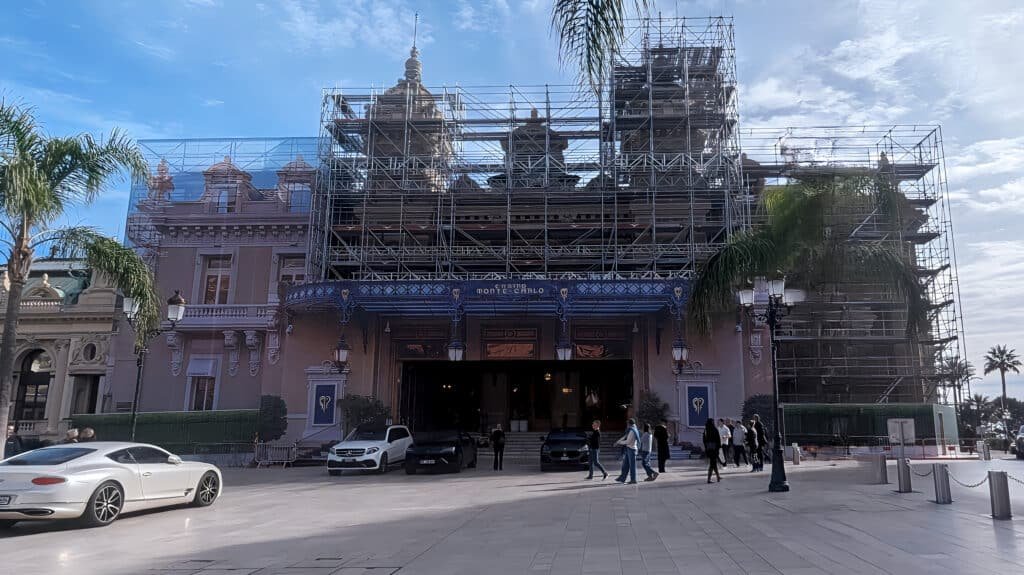 monte carlo casino outside - scaffolding feb 2026