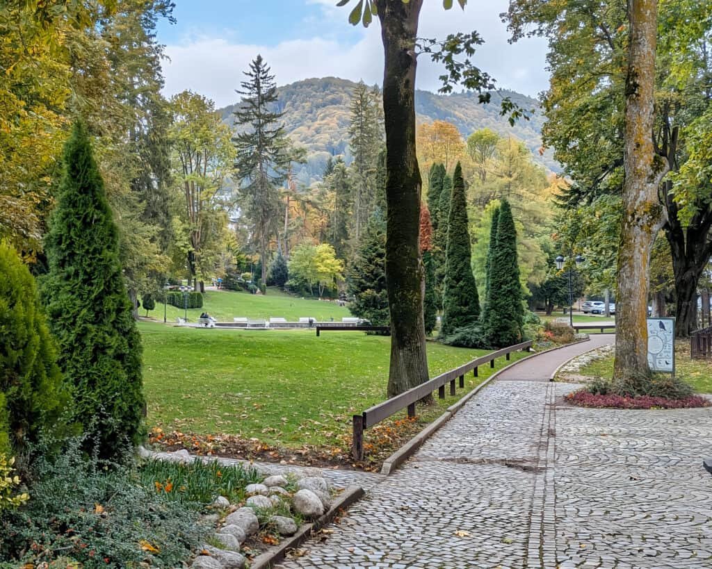 Dimitrie Ghica Park - Sinaia - near the rail station