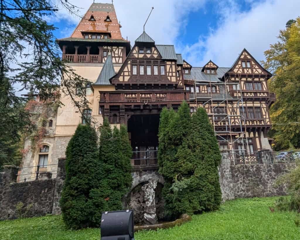 Pelisor Castle Front View Sinaia Romania