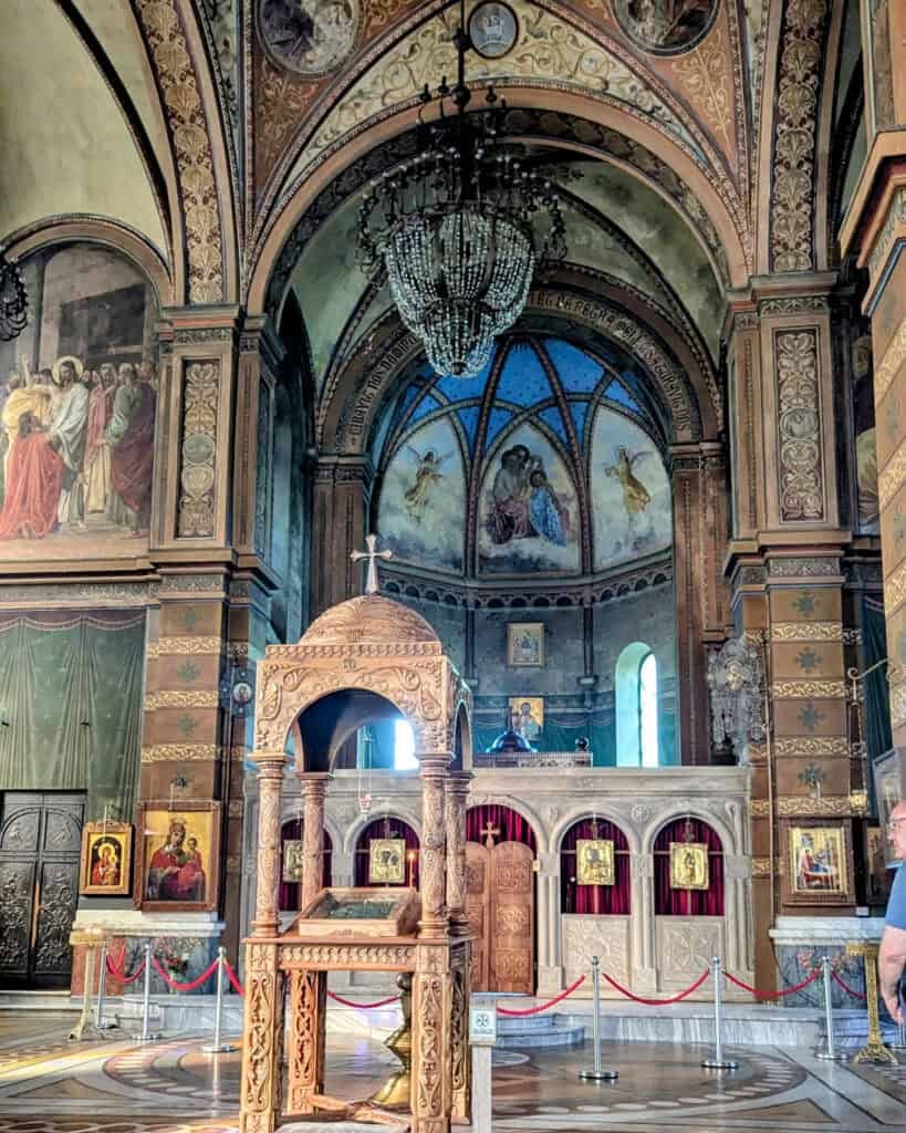 Inside of St Nicholas Church - Batumi Georgia