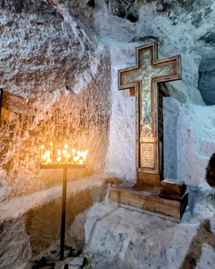 shrine in the cave monastery - Vardzia - Church of the Dormition