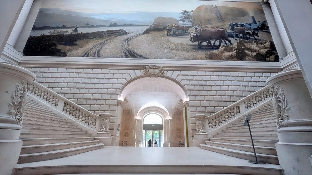 Inside Entrance stairway in Musee d'art Nantes
