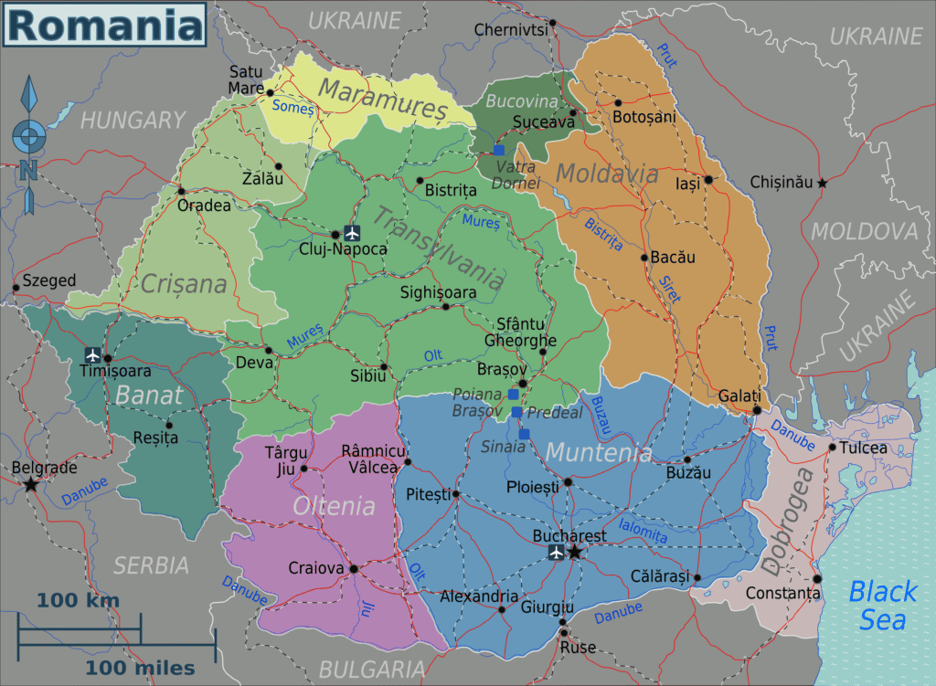 Romania_Regions_map