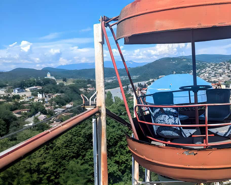 View from the top of the big wheel Besik Gabashvili Amusement Park Kutaisi