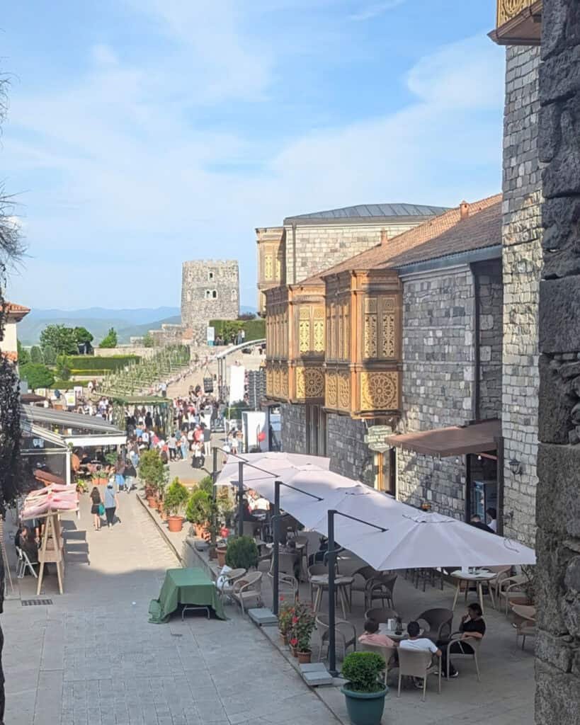 crowds at Rabati Castle Georgia Independence Day