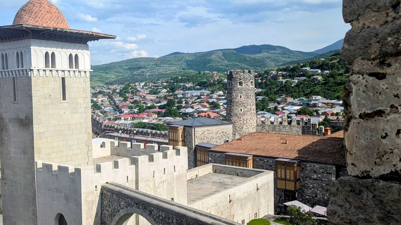 view from the upper part of Rabati Castle Georgia