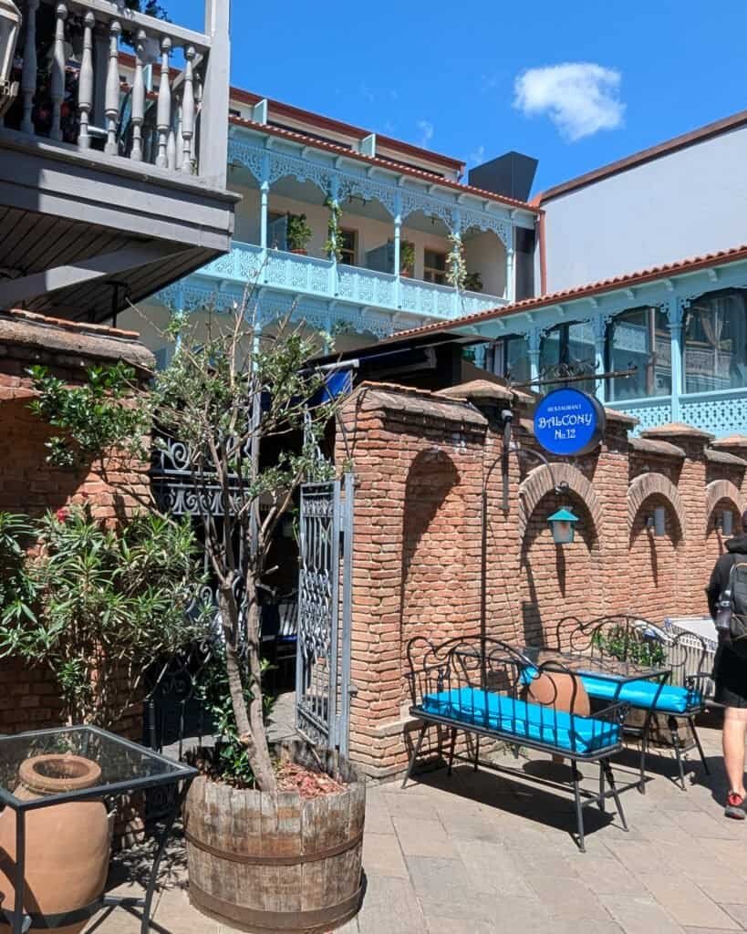 Balcony bars on Ioane Shavteli Street Tbilisi