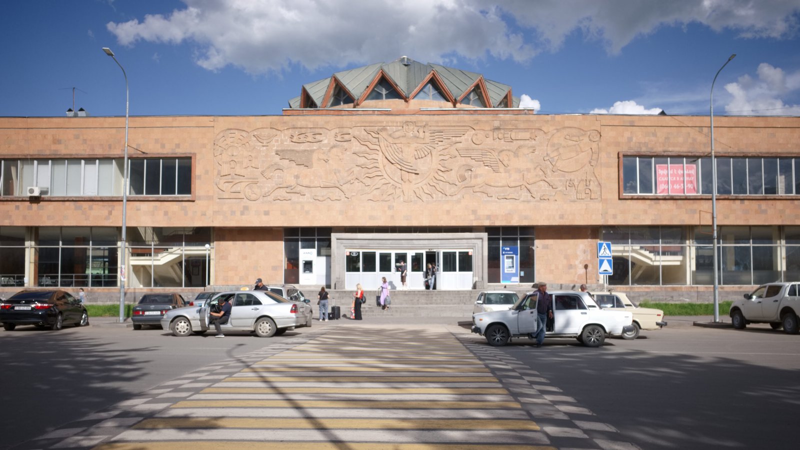Outside Gyumri Rail Station Armenia