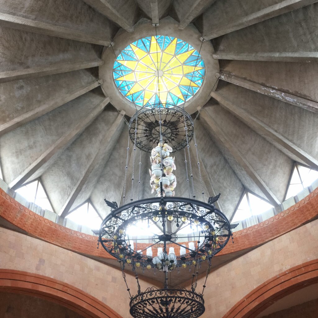 light in the centre of gymri rail station Armenia