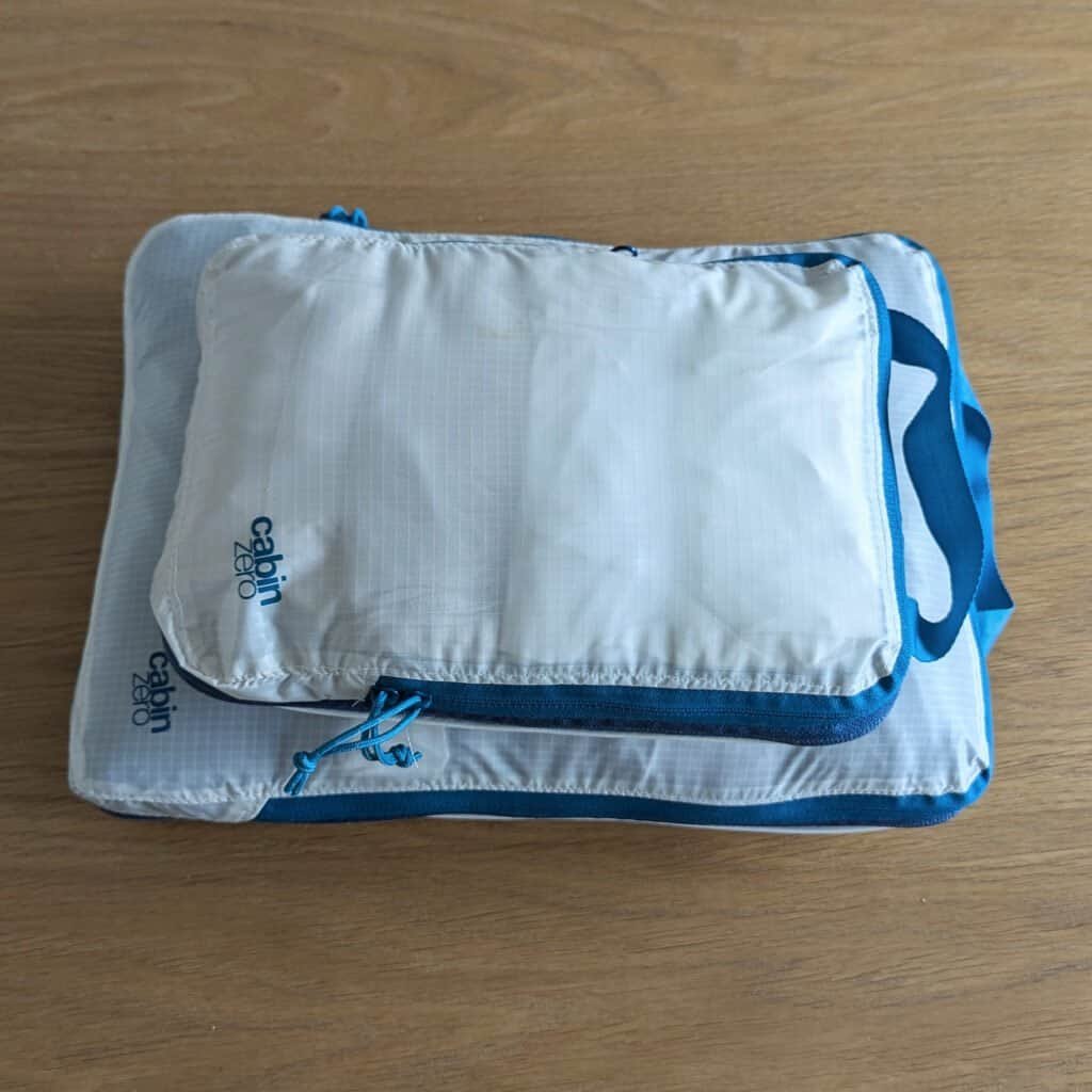 Cabin Zero Medium and Large Ultralight Compression Packing Cubes
