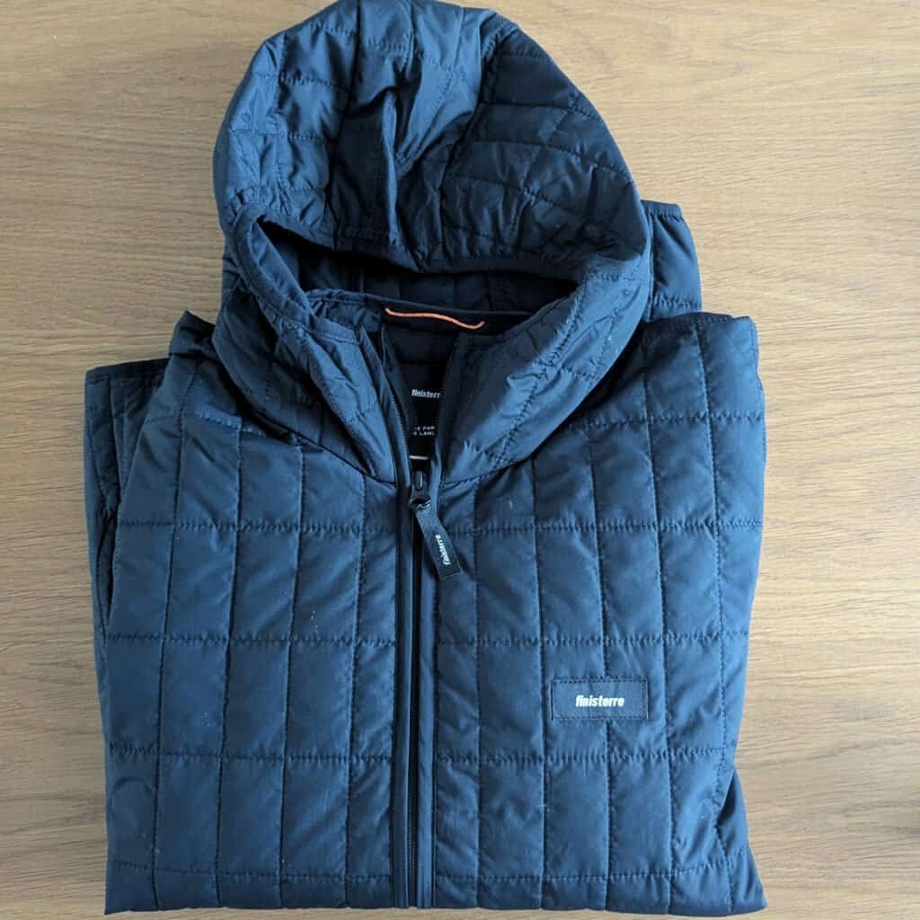 Finisterre Firecrest Jacket - hooded version - mens and womens versions - a tech jacket that helps makes travel with one small bag possible