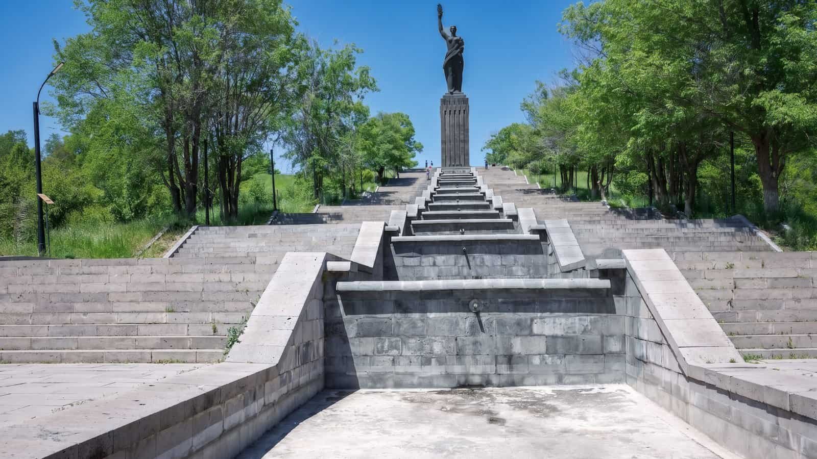 Mother Armenia - the steps leading up - Gyumri