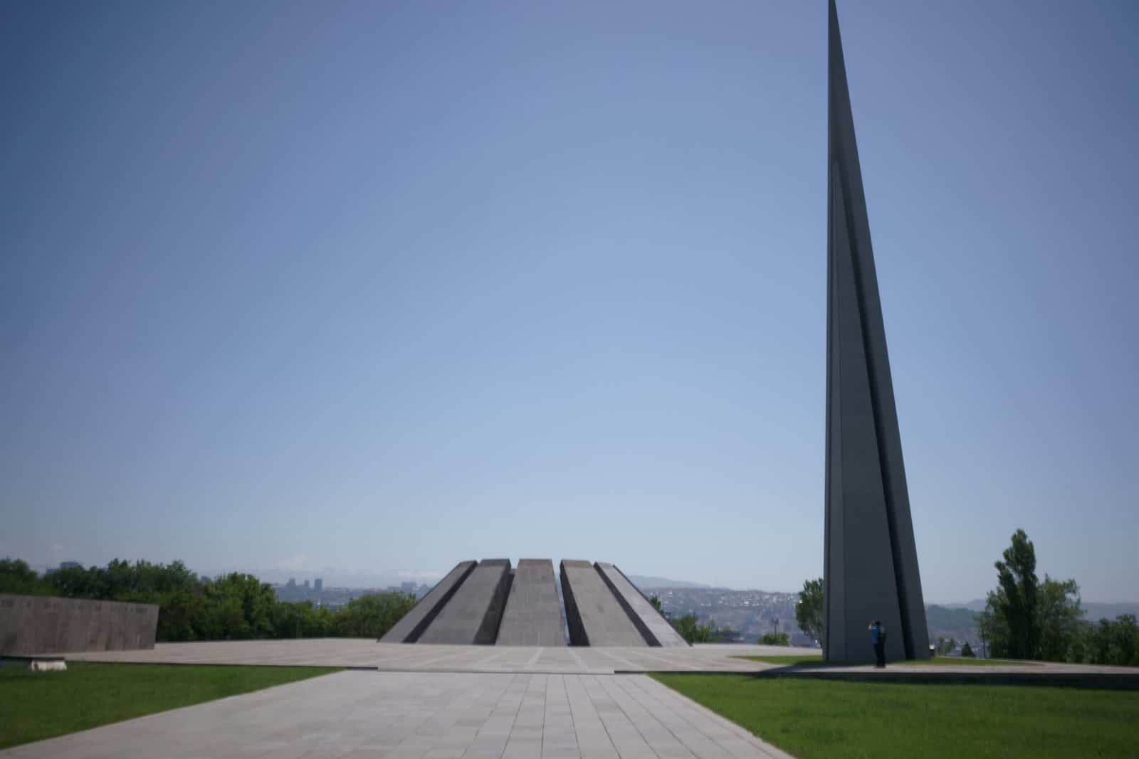 Tsitsernakaberd - The Armenian Genocide Memorial & Museum - Yerevan - external shot of the memorial