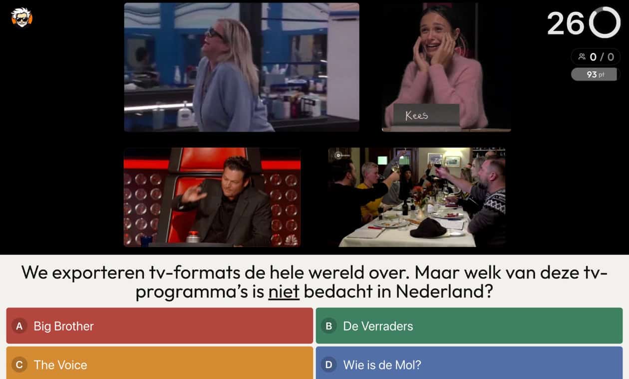 Nederland PubQuiz voorbeeldvraag 1