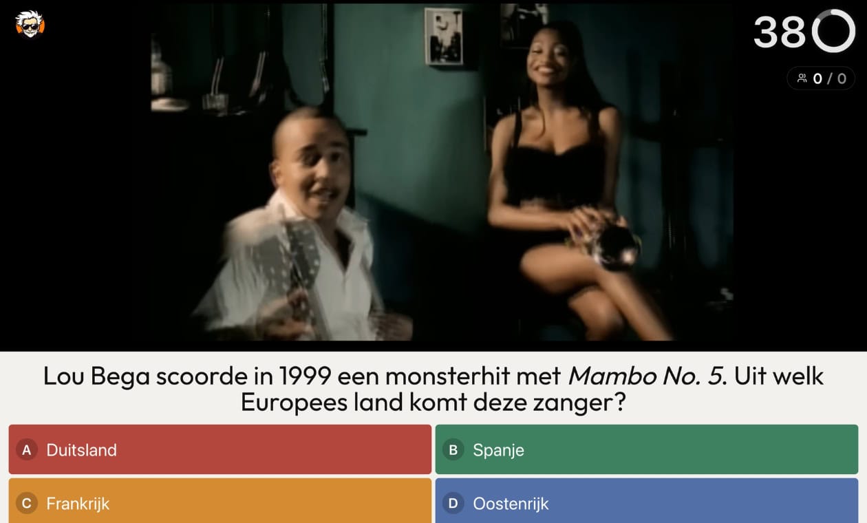 90s PubQuiz voorbeeldvraag 4