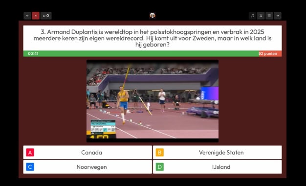 Ultieme 2025 Quiz voorbeeldvraag 3