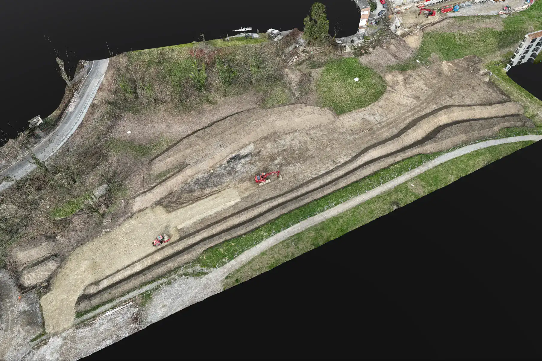 Drohnenvermessung und Laserscanning für Bau- und Immobilienprojekte in Thun.