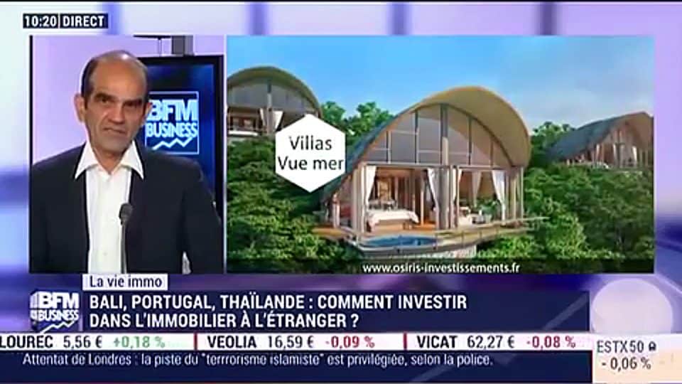 Interview BFM de Patrick Monti sur l'investissement immobilier à l'étranger