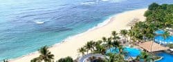 Vue aérienne du bord de plage à Bali