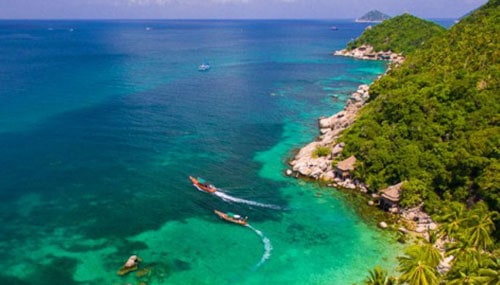 Magnifique vue sur le mer à Koh Ta