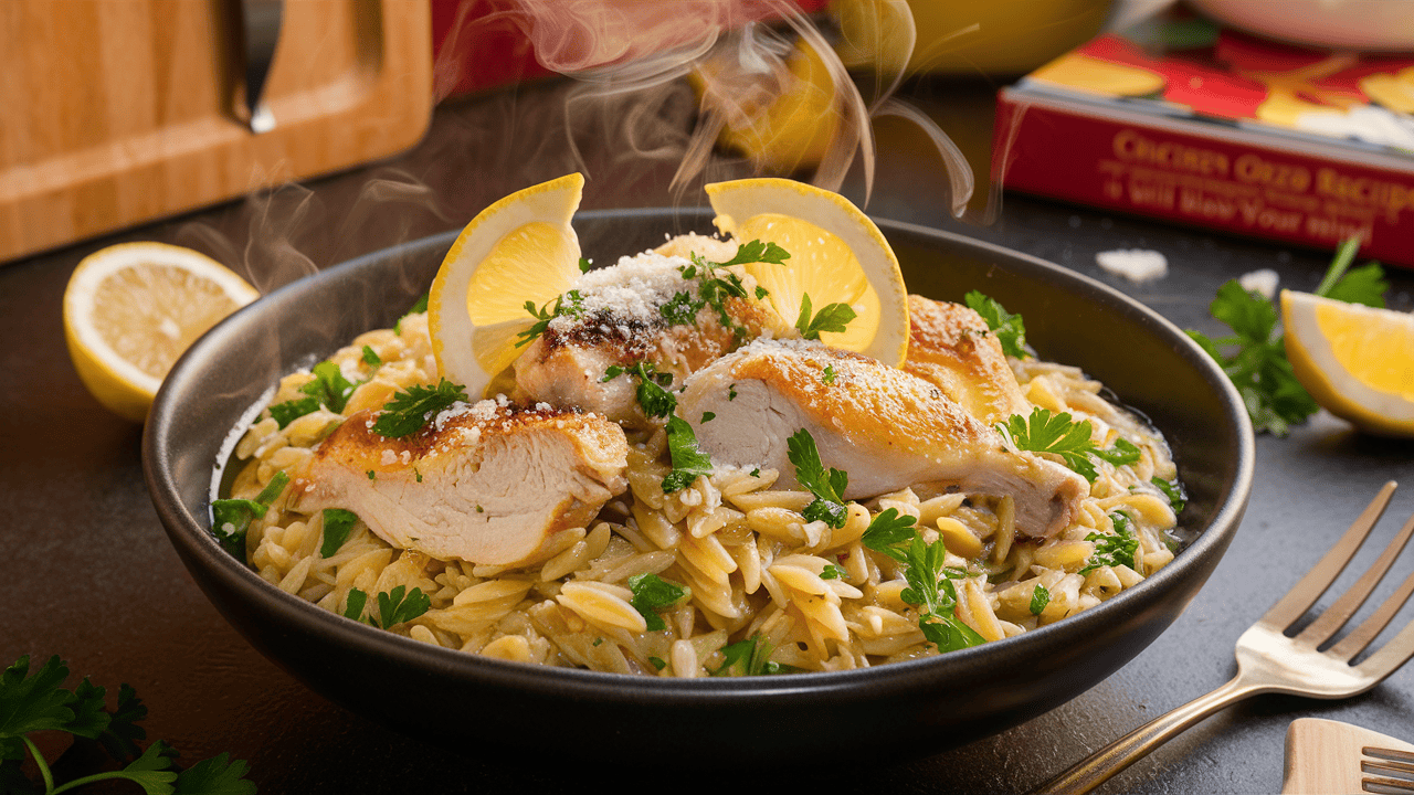 Lemon Herb Chicken Orzo Recipe