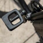 a bike pedal upclose