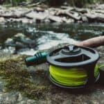 a yellow fishing line