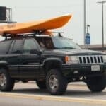 a kayak roof rack on an suv