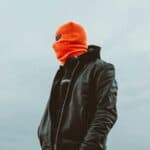 a balaclava on man