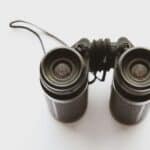 a set of binoculars up close