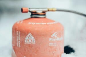 a camping fire starting