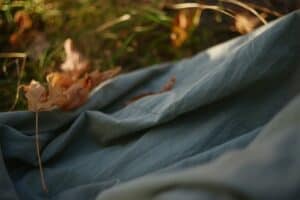 a camping sleep setup fabric