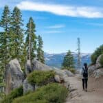 hiking turnaround outdoors