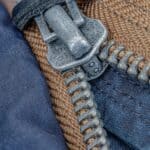a zipper upclose