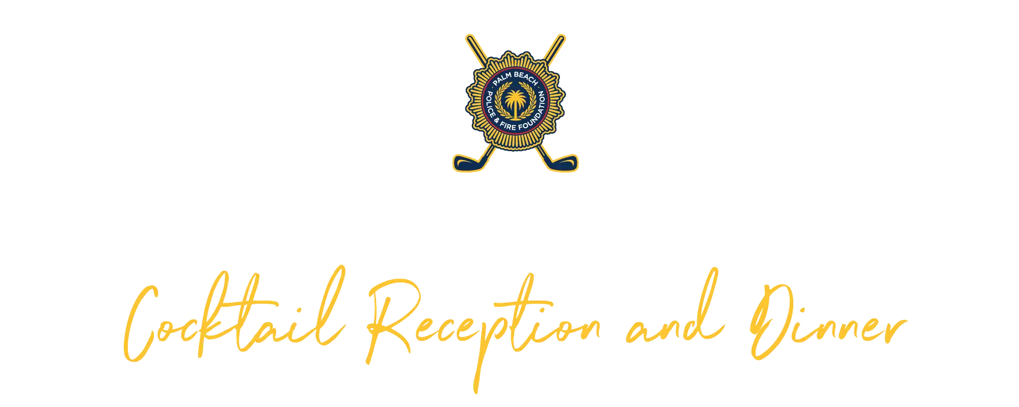 Palm Beach Police and Fire Foundation logo with badge and text.