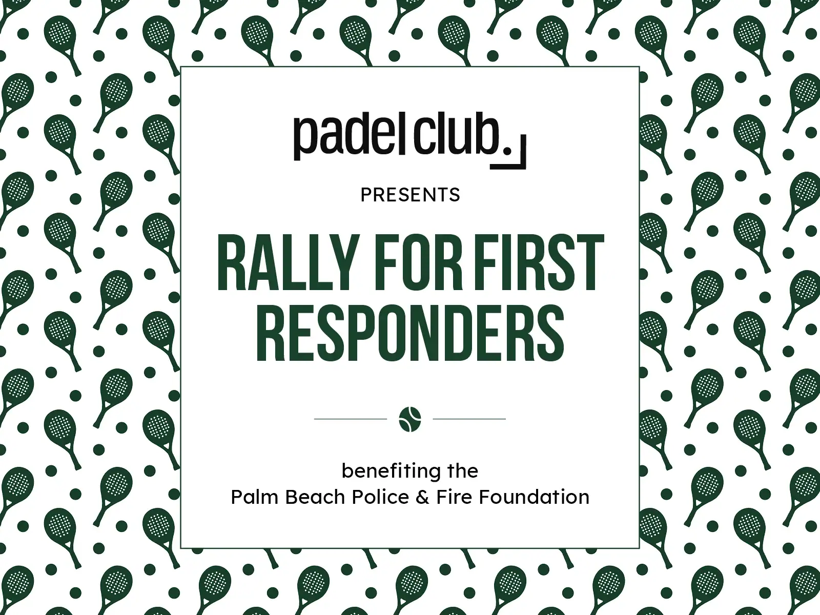 Rally for First Responders event benefiting Palm Beach Police and Fire Foundation.