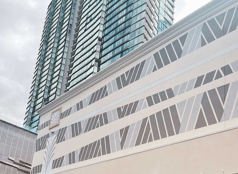 Commercial building painting project