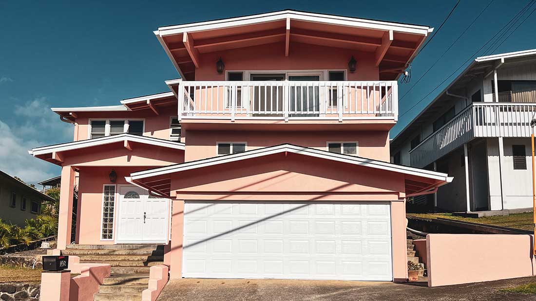 Exterior house painting project