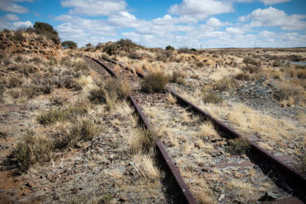 DE AAR, EMTHANJENI - 28 August 2021 - Old railway line near De Aar.Photo: Bram Lammers