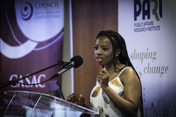 Johannesburg - 15 November 2024 - Public Protector Nompilo Kholeka Gcaleka at the Public Affairs Research Institute's (PARI) conference: What Now Since The State Capture Commission?
Photo: Bram Lammers