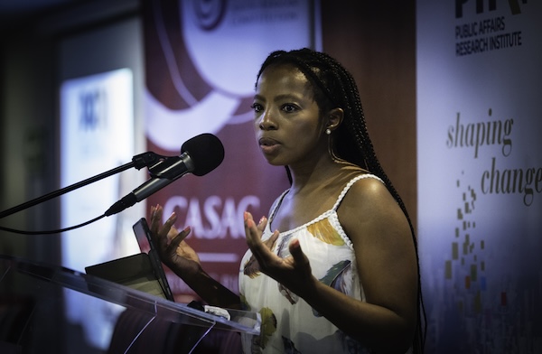 Johannesburg - 15 November 2024 - Public Protector Nompilo Kholeka Gcaleka at the Public Affairs Research Institute's (PARI) conference: What Now Since The State Capture Commission?
Photo: Bram Lammers