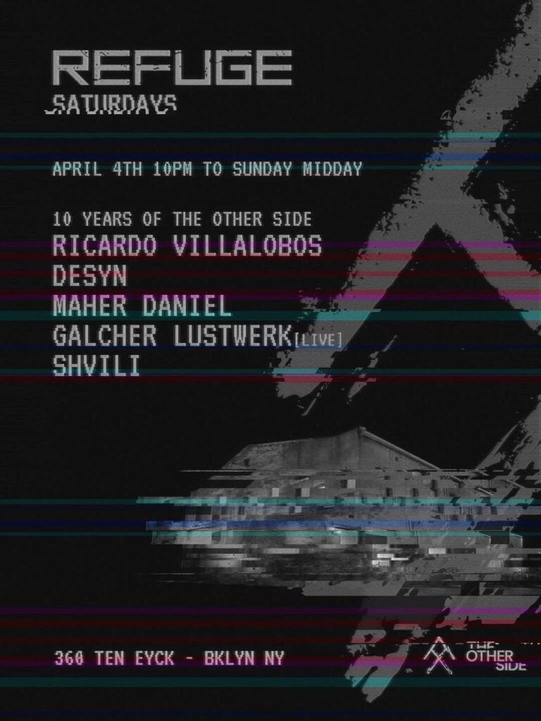 Refuge Saturdays event on Partybody.