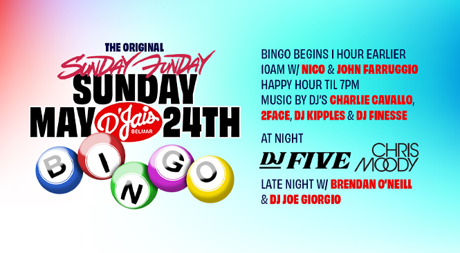 Sunday MDW (DOORS 10am) The Original Sunday Funday All Day/Nite THE BIG ONE at D'jais Oceanview Bar & Cafe